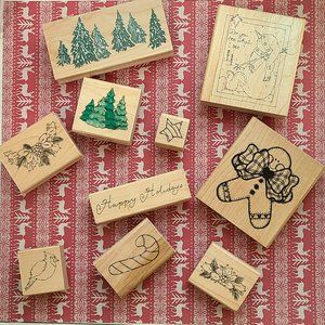 Close to my Heart Christmas Stamp Lot